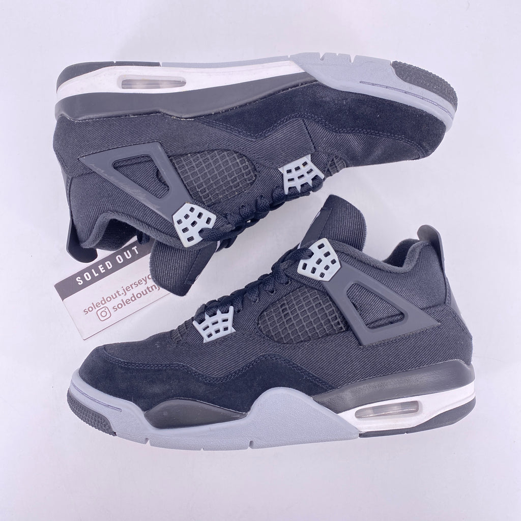 Air Jordan 4 Retro "Black Canvas" 2022 Used Size 8.5