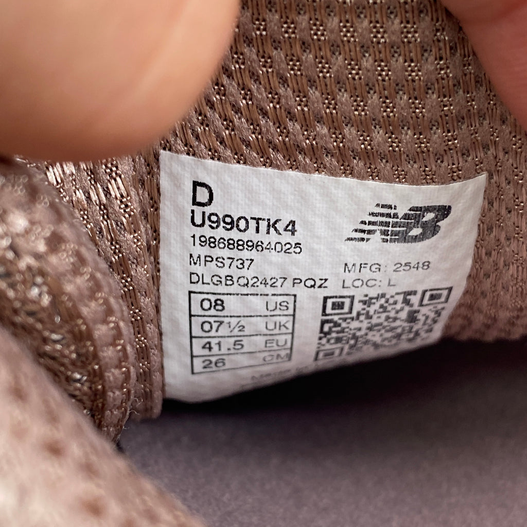 New Balance 990 "Kith Dusty Mauve" 2026 Used Size 8