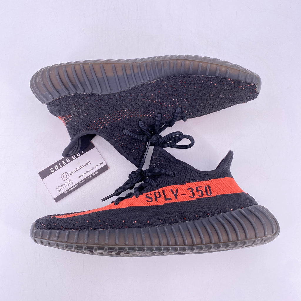 Yeezy 350 "Core Black Red" 2016 Used Size 9.5