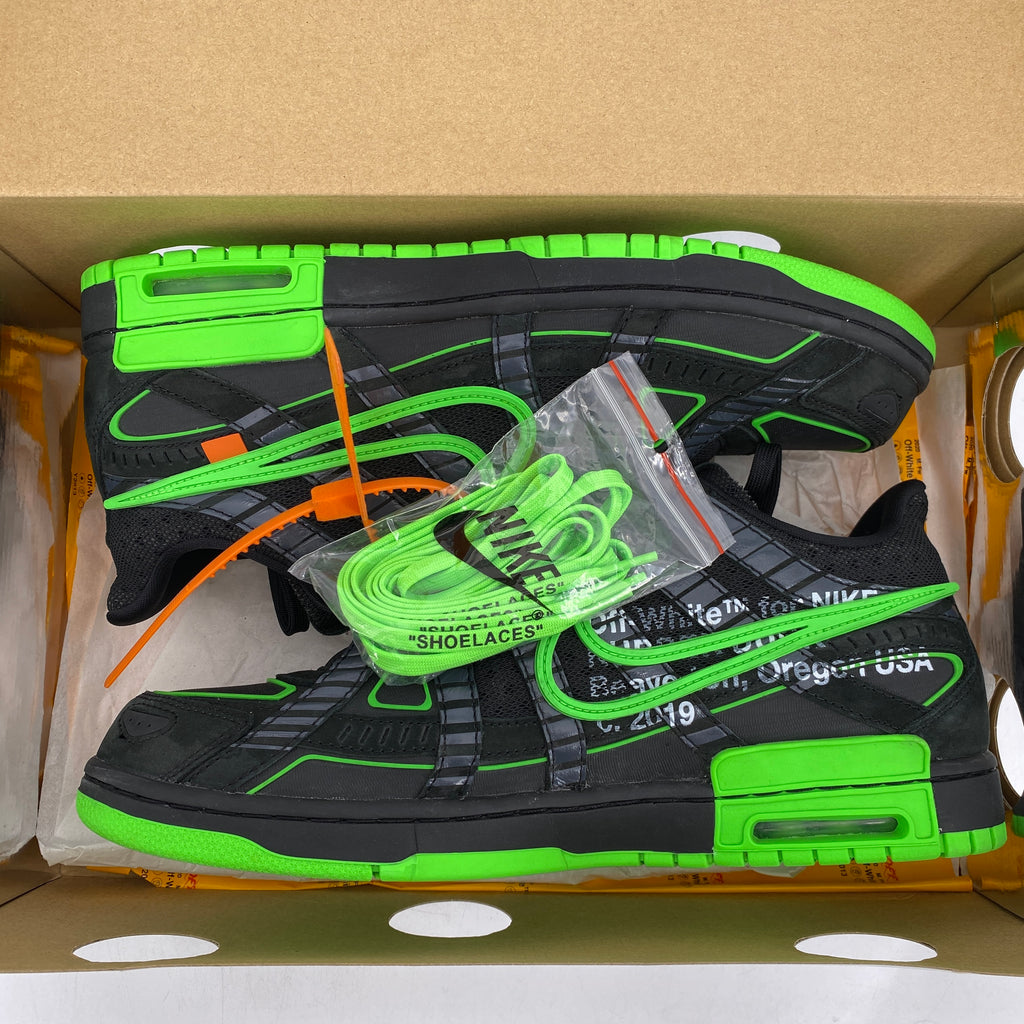 Nike Air Rubber Dunk / OW "Green Strike" 2020 Used Size 13
