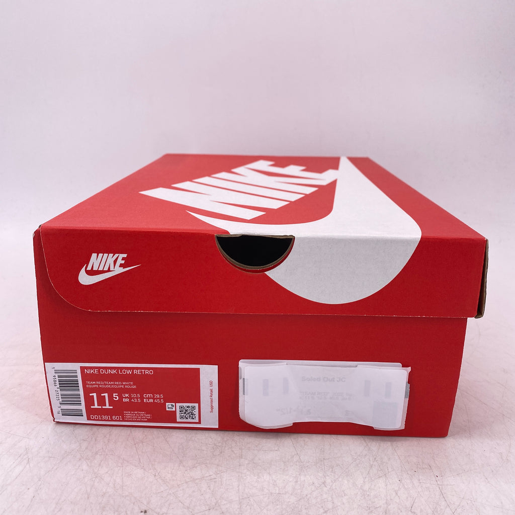 Nike Dunk Low "Team Red" 2022 New Size 11.5