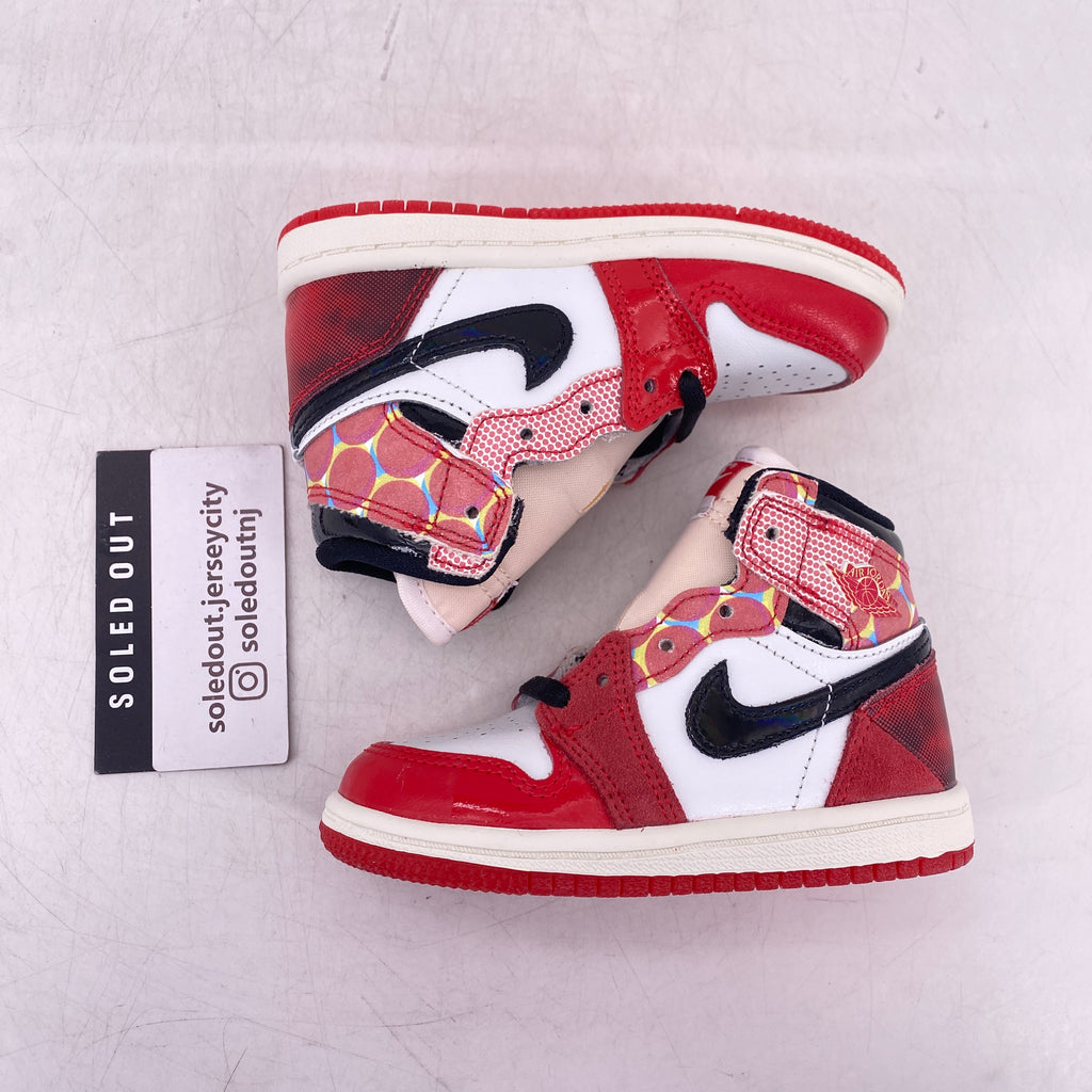 Air Jordan (TD) 1 Retro High OG "Spider-Verse" 2023 New Size 7C