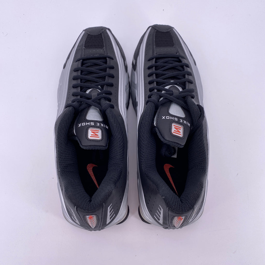 Nike Shox R4 "Black Metallic Silver" 2025 New Size 12