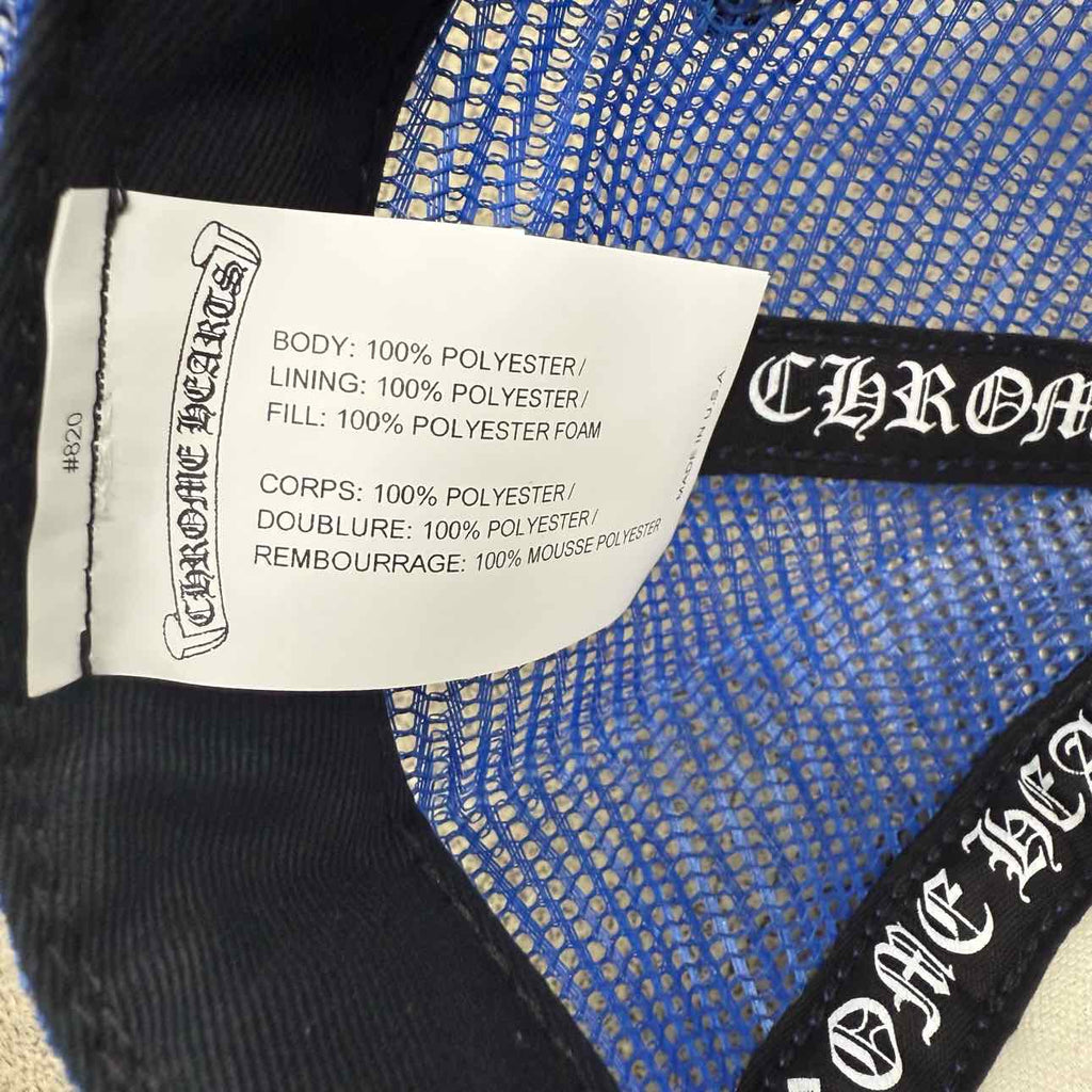 Chrome Hearts Trucker Hat "CEMETERY" New Blue Size OS