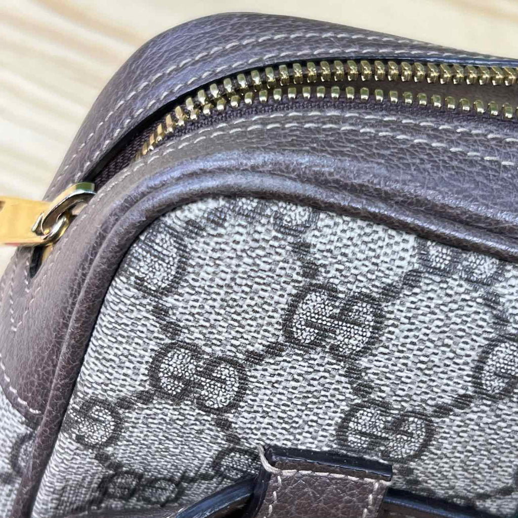 Gucci Belt Bag "OPHIDIA MINI" Used Brown Size OS