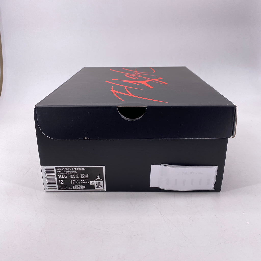 Air Jordan 4 Retro "Black Canvas" 2022 Used Size 10.5