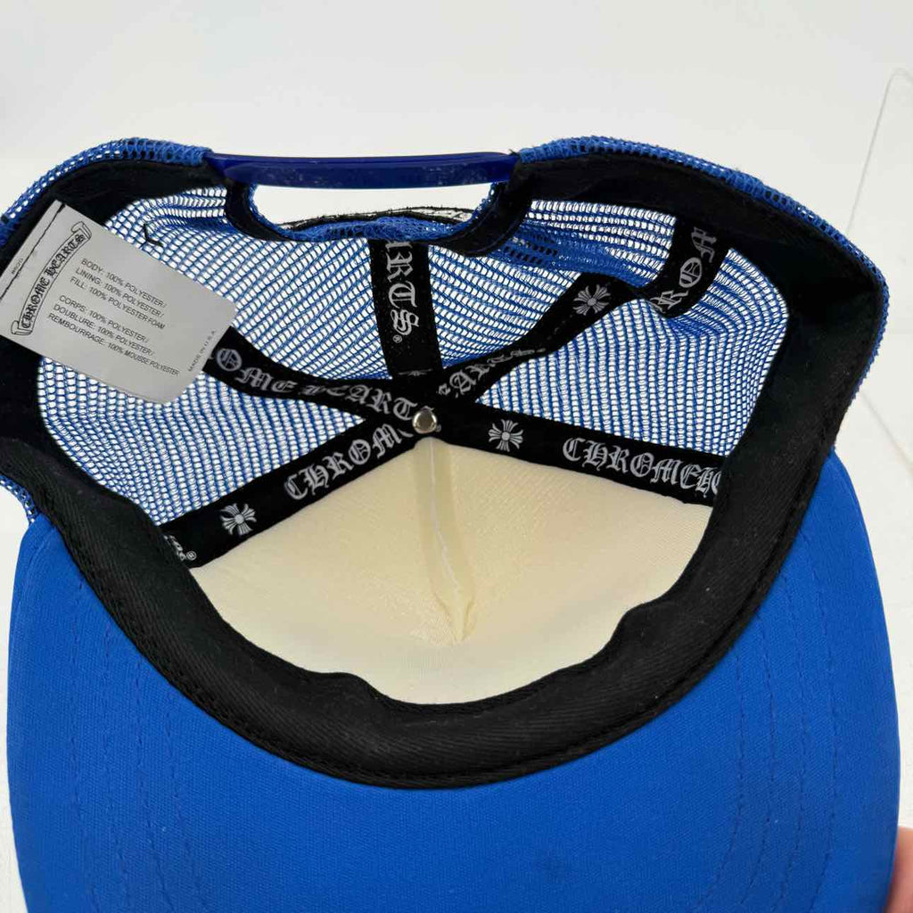 Chrome Hearts Trucker Hat "CEMETERY" Used Blue Size OS