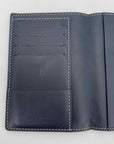 Goyard Passport Cover "GRENELLE" Used Navy Size OS