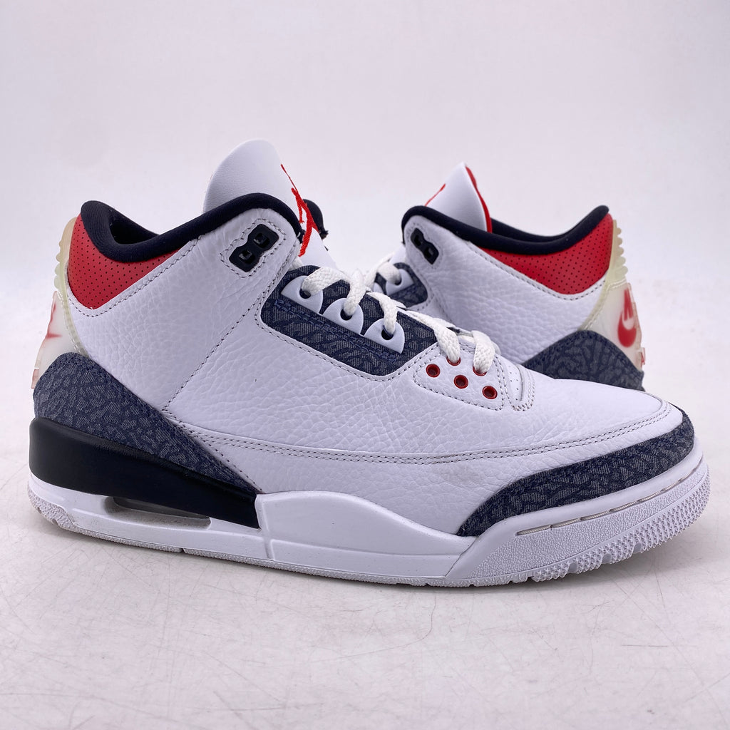 Air Jordan 3 Retro "Fire Red Denim" 2020 Used Size 9