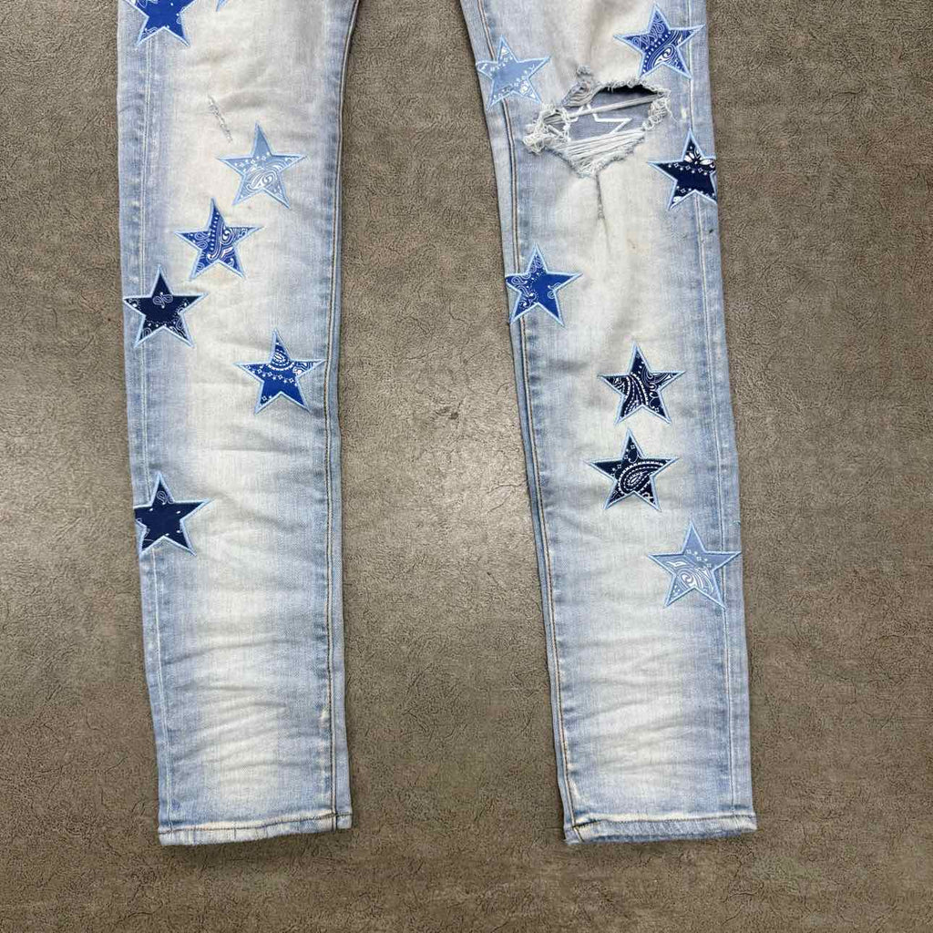 Amiri Jeans "STARS" Blue Used Size 32