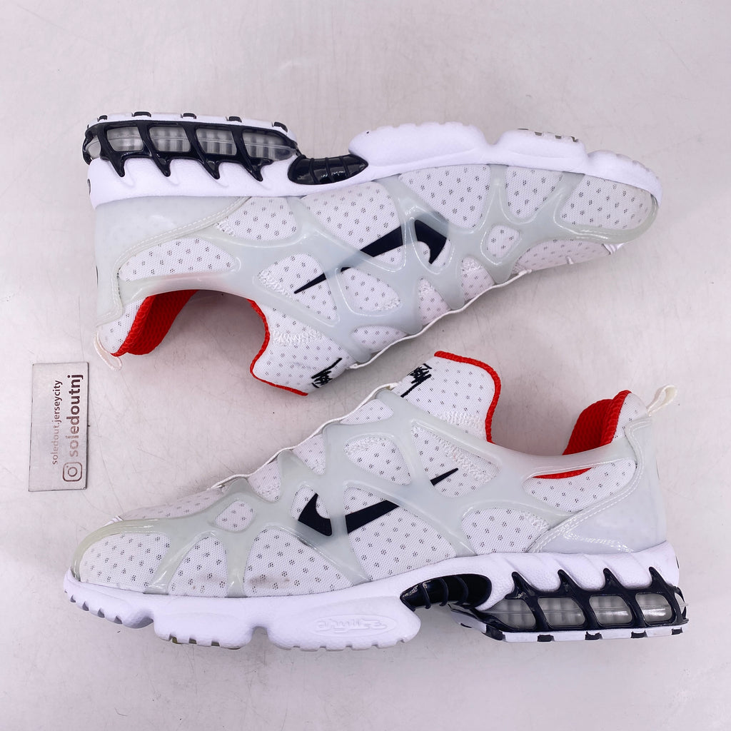 Nike Air ZM Spiridon KK / Stussy "Stussy White" 2020 Used Size 11.5