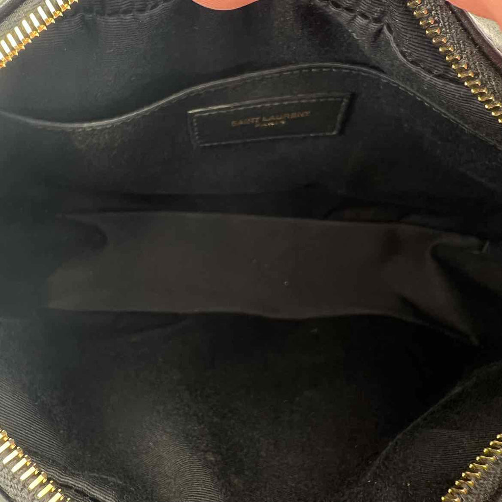 YSL Crossbody "LOU LEOPARD HEART" Used Beige Size OS