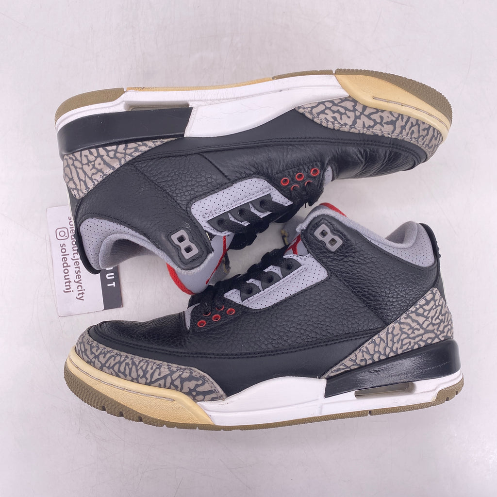 Air Jordan 3 Retro "Black Cement" 2018 Used Size 8