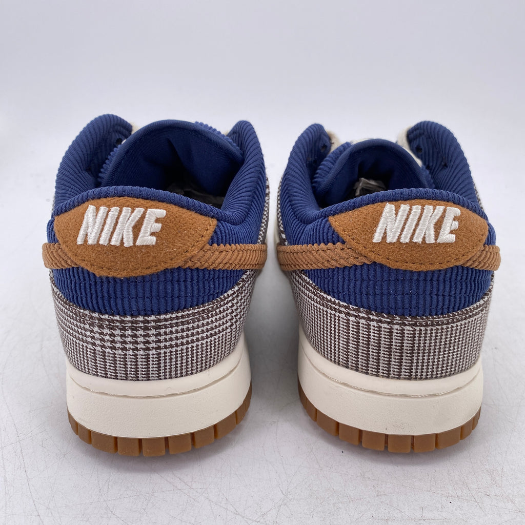 Nike Dunk Low PRM "Tweed Midnight Navy Corduroy" 2023 Used Size 9.5