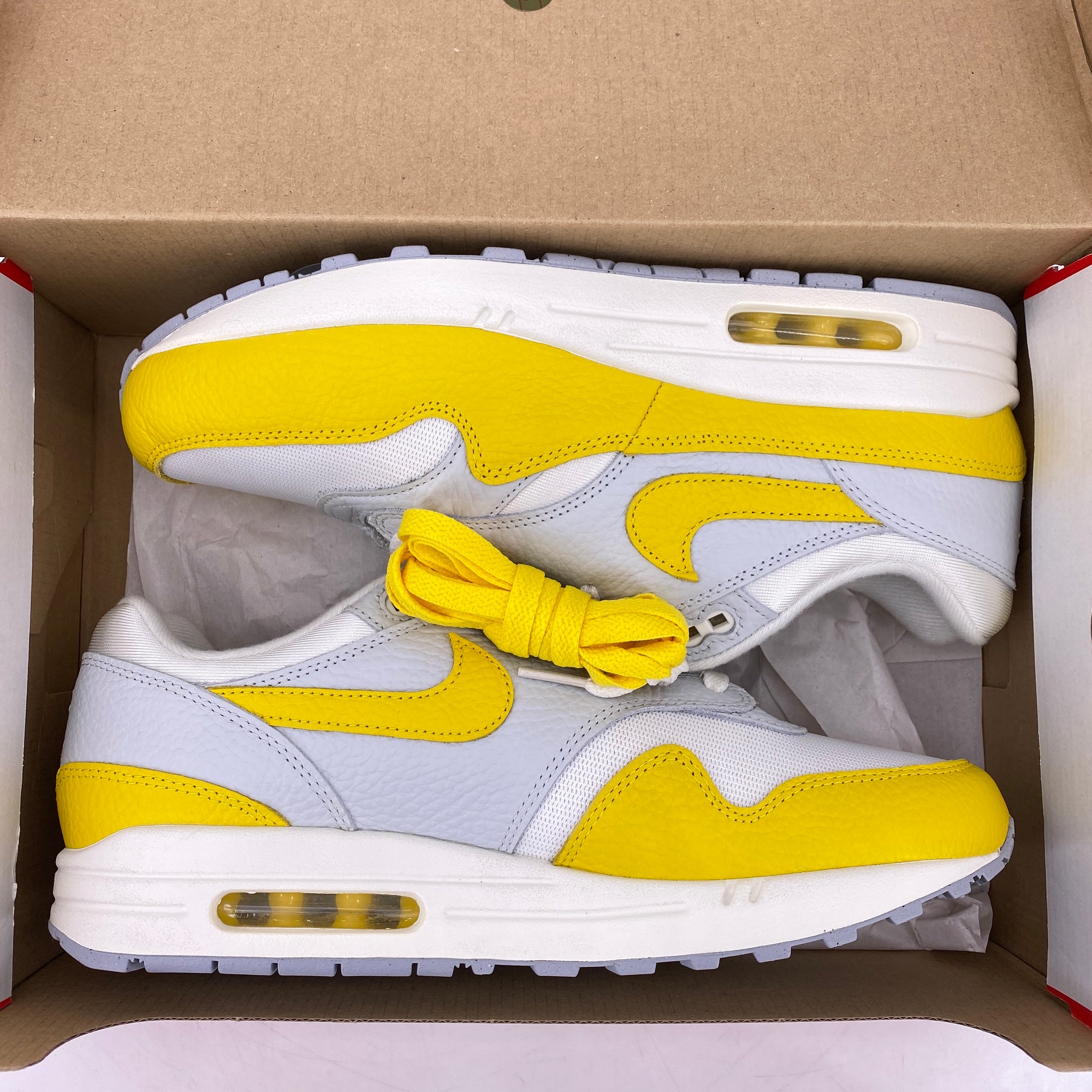 Nike (W) Air Max 1 &quot;Tour Yellow&quot; 2022 New Size 12W