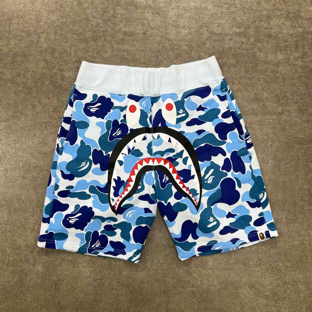 Bape Shorts "SHARK" Blue Used Size M