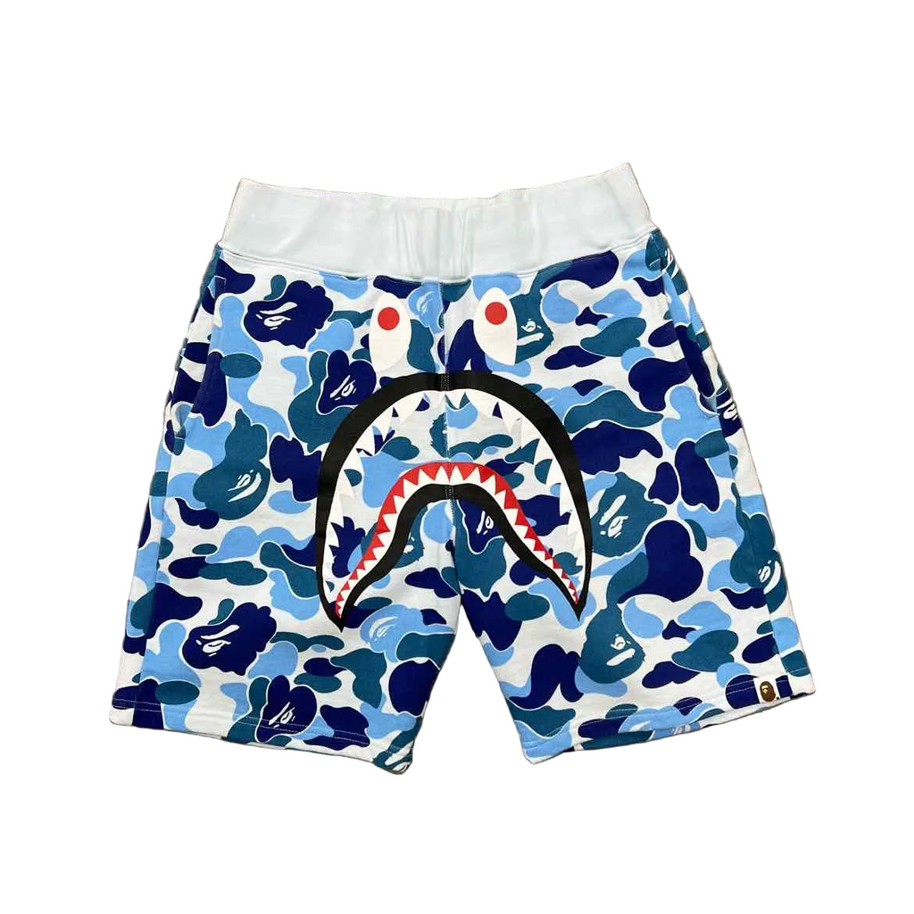 Bape Shorts "SHARK" Blue Used Size M