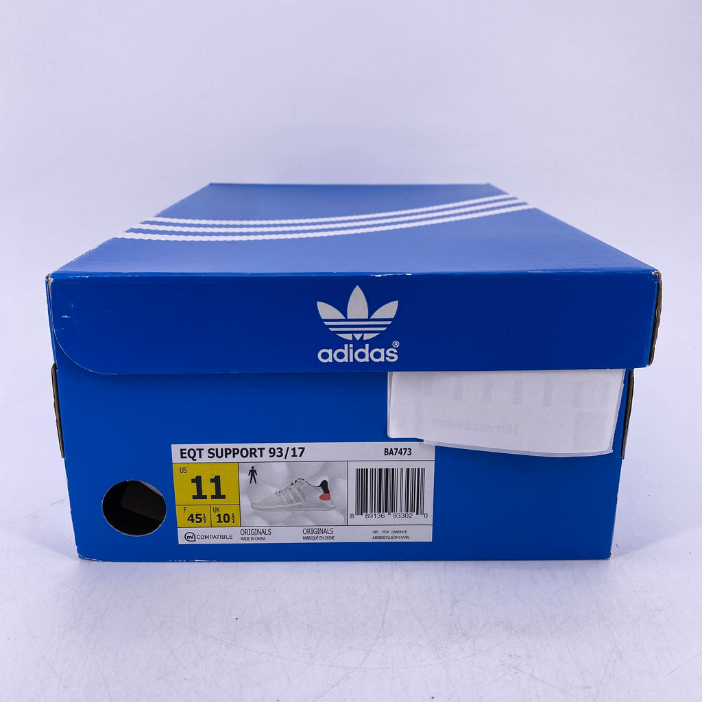 Adidas EQT Support 93/17 "White Red" 2017 New Size 11