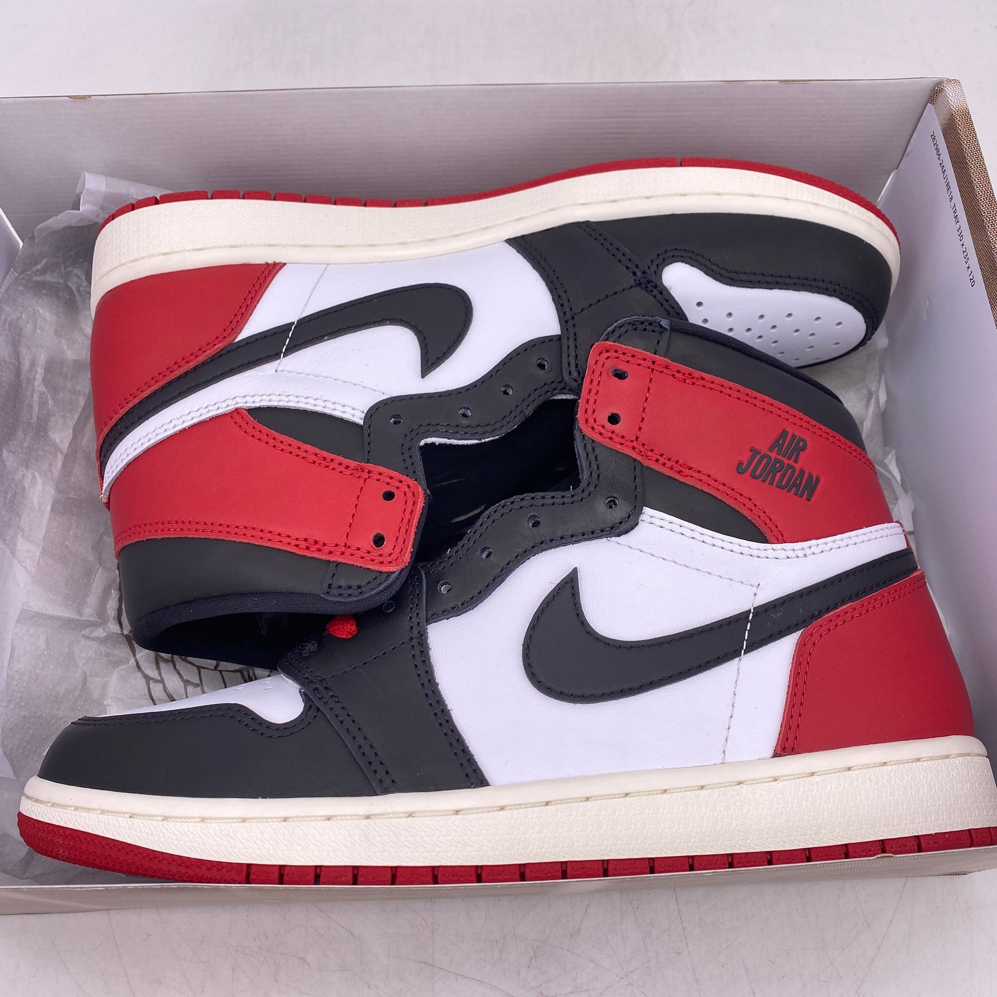 Air Jordan 1 Retro High OG &quot;Black Toe Reimagined&quot; 2025 New Size 10