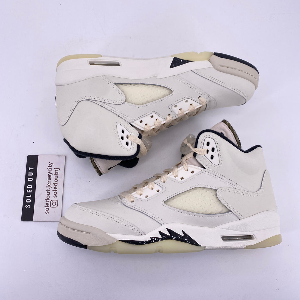 Air Jordan (GS) 5 Retro "Sail" 2024 New Size 6.5Y