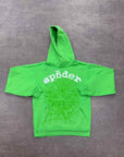 Sp5der Hoodie "LEGACY" Green New Size 2XL