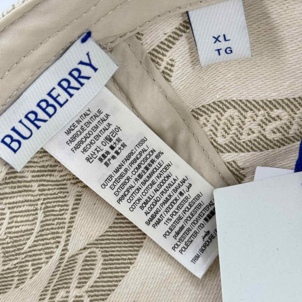 Burberry Strapback "EKD KNIGHT" New Beige Size XL