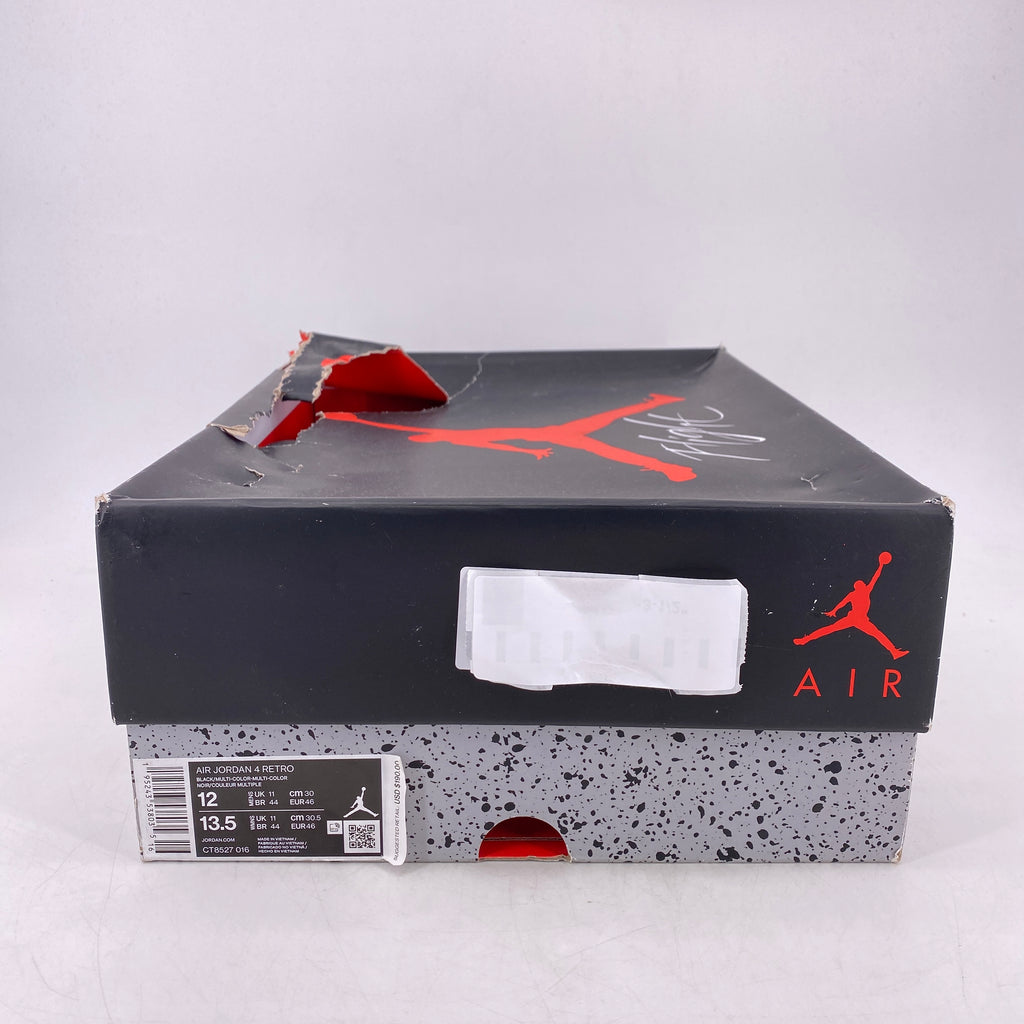 Air Jordan 4 Retro "Red Thunder" 2022 New Size 12