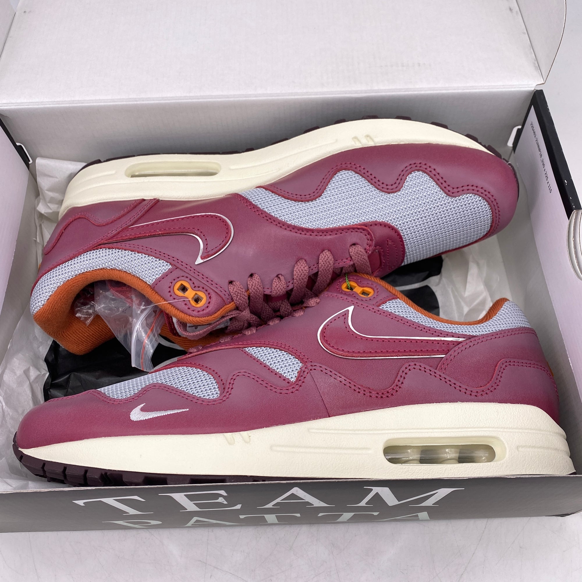 Nike Air Max 1 &quot;Rush Maroon&quot; 2021 New Size 10