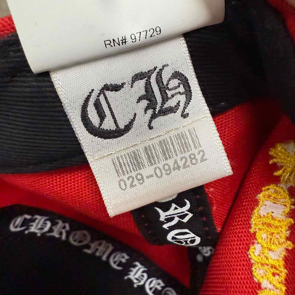 Chrome Hearts Snapback "CH LOGO" New Red Size OS