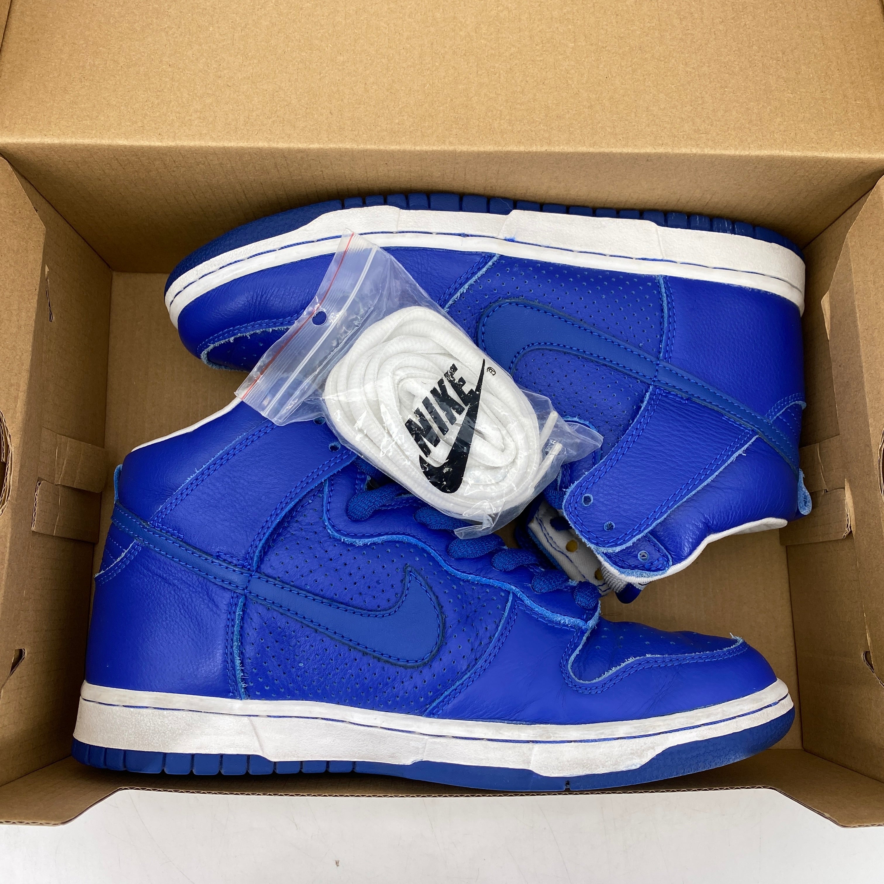 Nike Dunk High &quot;T19 Royal Blue&quot; 2005 Used Size 8
