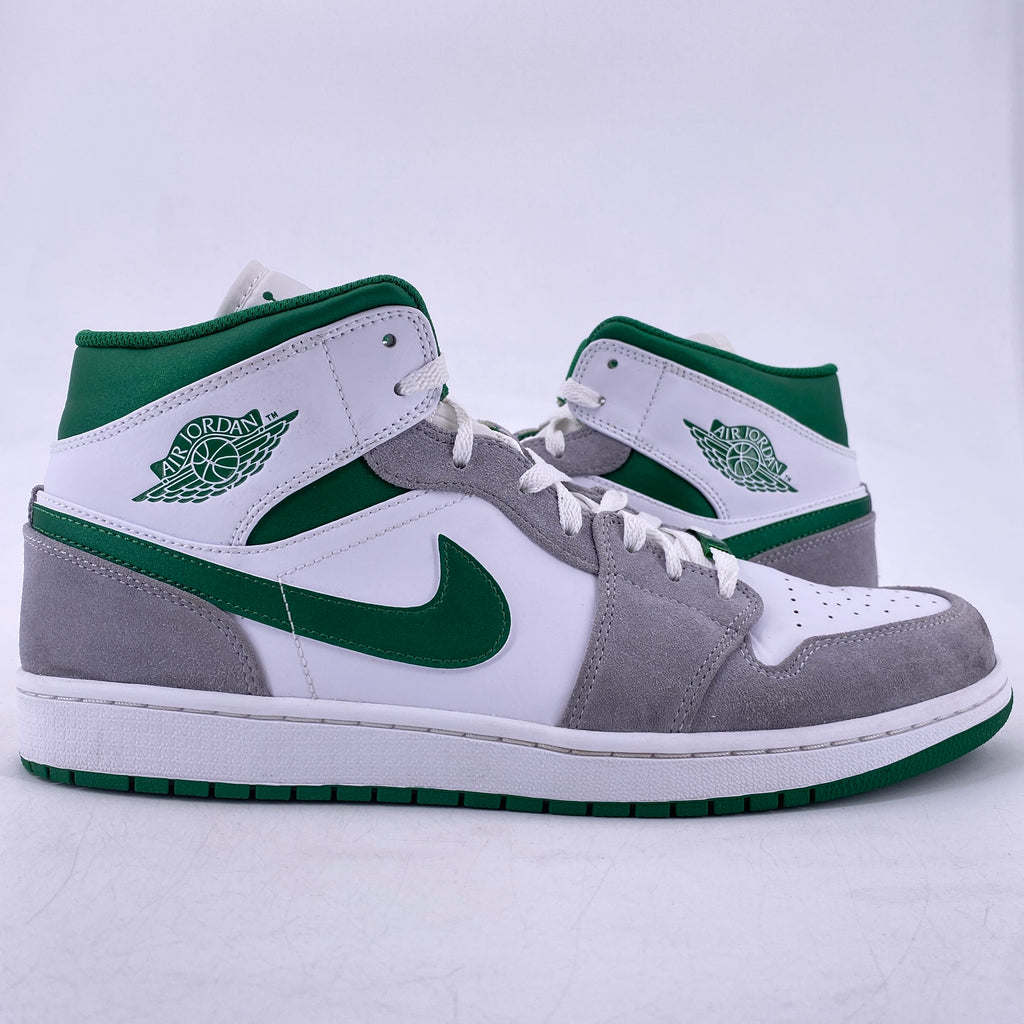 Air Jordan 1 Mid "Grey Green" 2021 Used Size 13