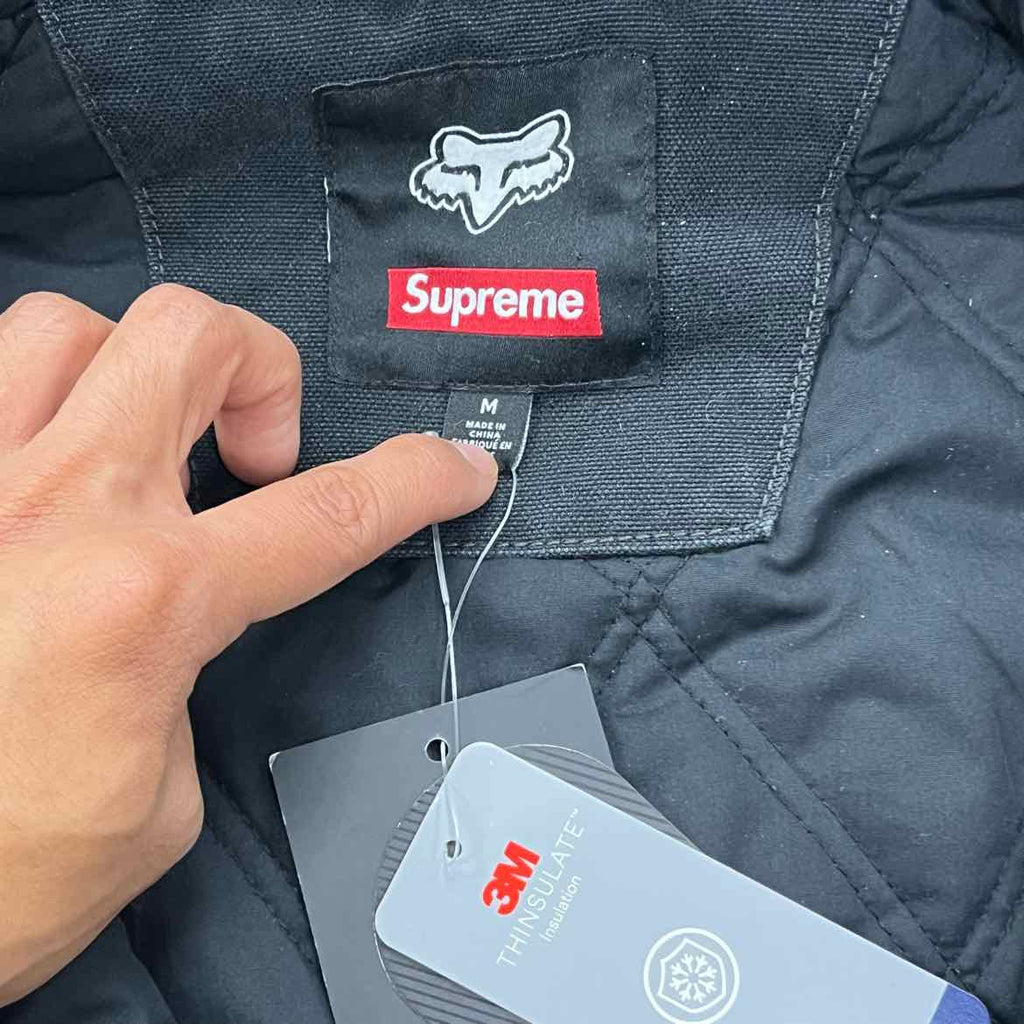 Supreme Jacket "FOX RACING" Black New Size M