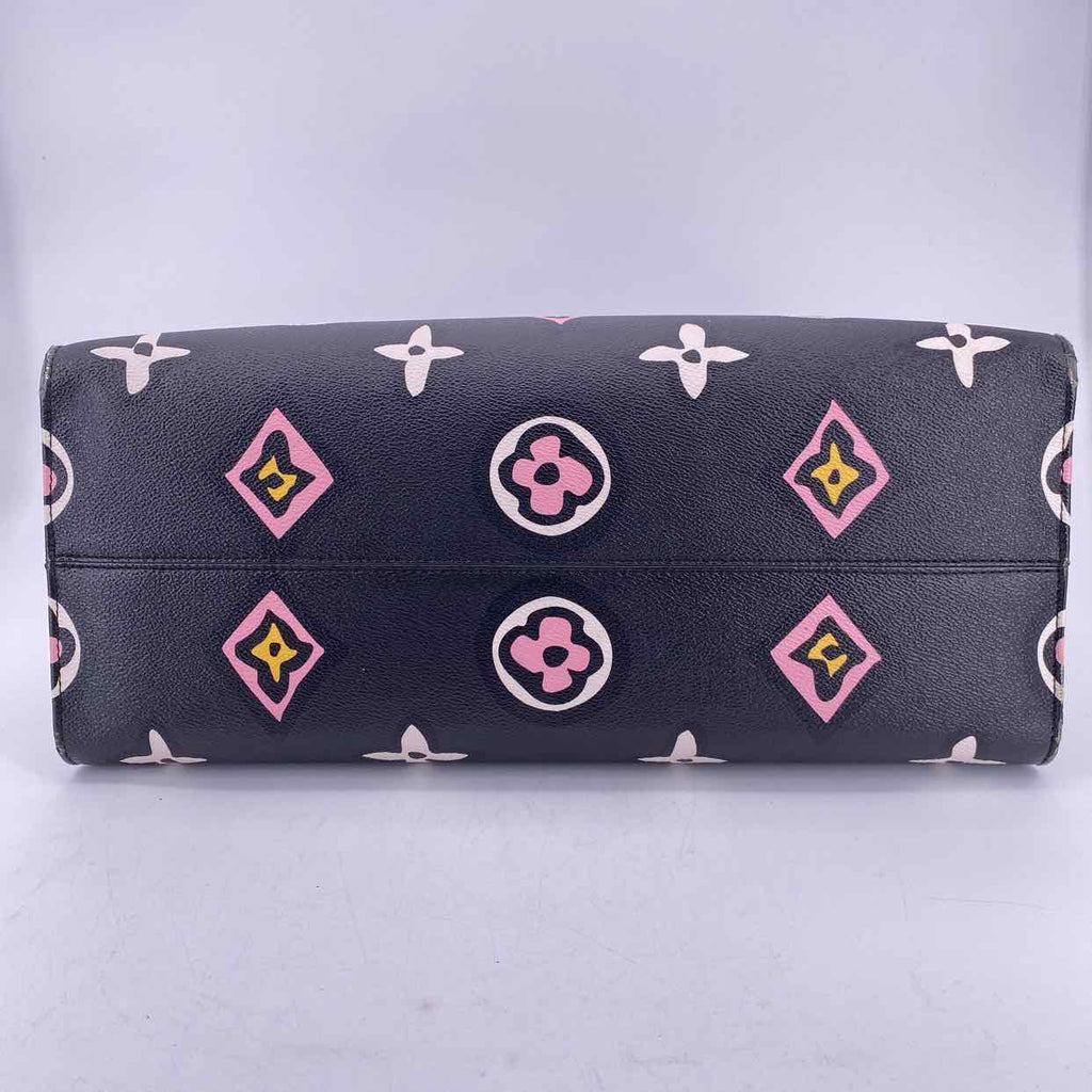 Louis Vuitton Handbag "ONTHEGO WILD AT HEART" Used Black Size GM