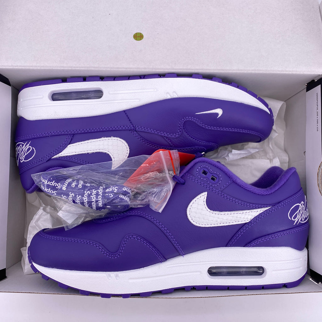 Nike Air Max 1 "Supreme Varsity Purple" 2025 New Size 8.5