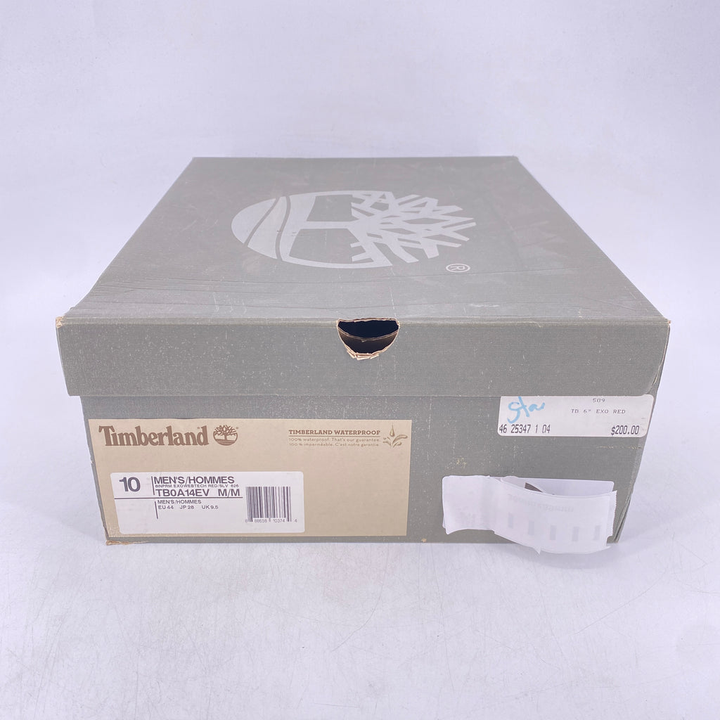 Timberland 6 Inch Boot "Exo Web Tech Red"  New Size 10