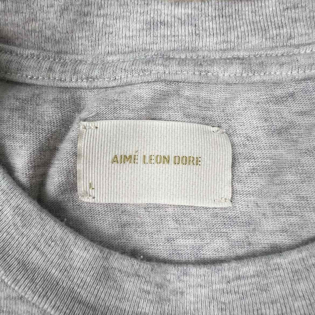 Aime Leon Dore T-Shirt "MULBERRY" Grey Used Size L