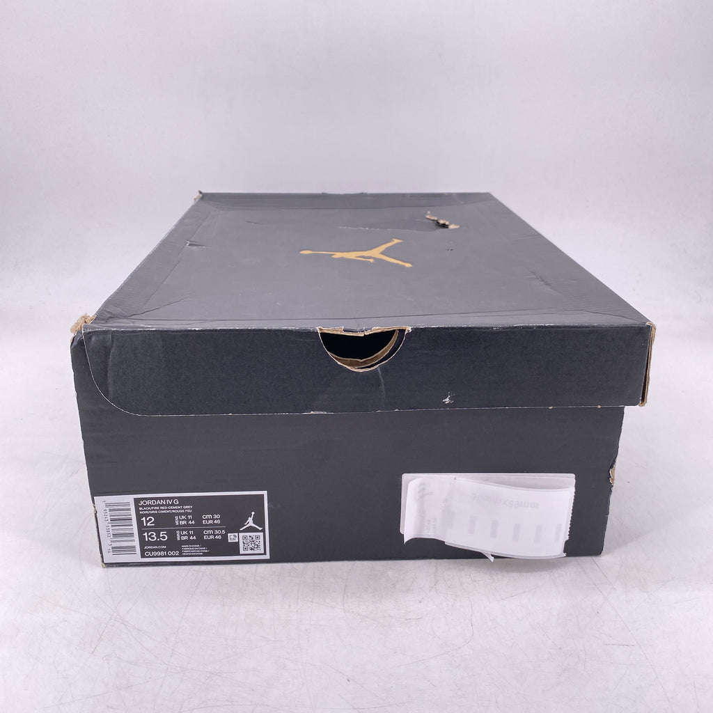 Air Jordan 4 Retro "Bred Golf" 2021 New Size 12