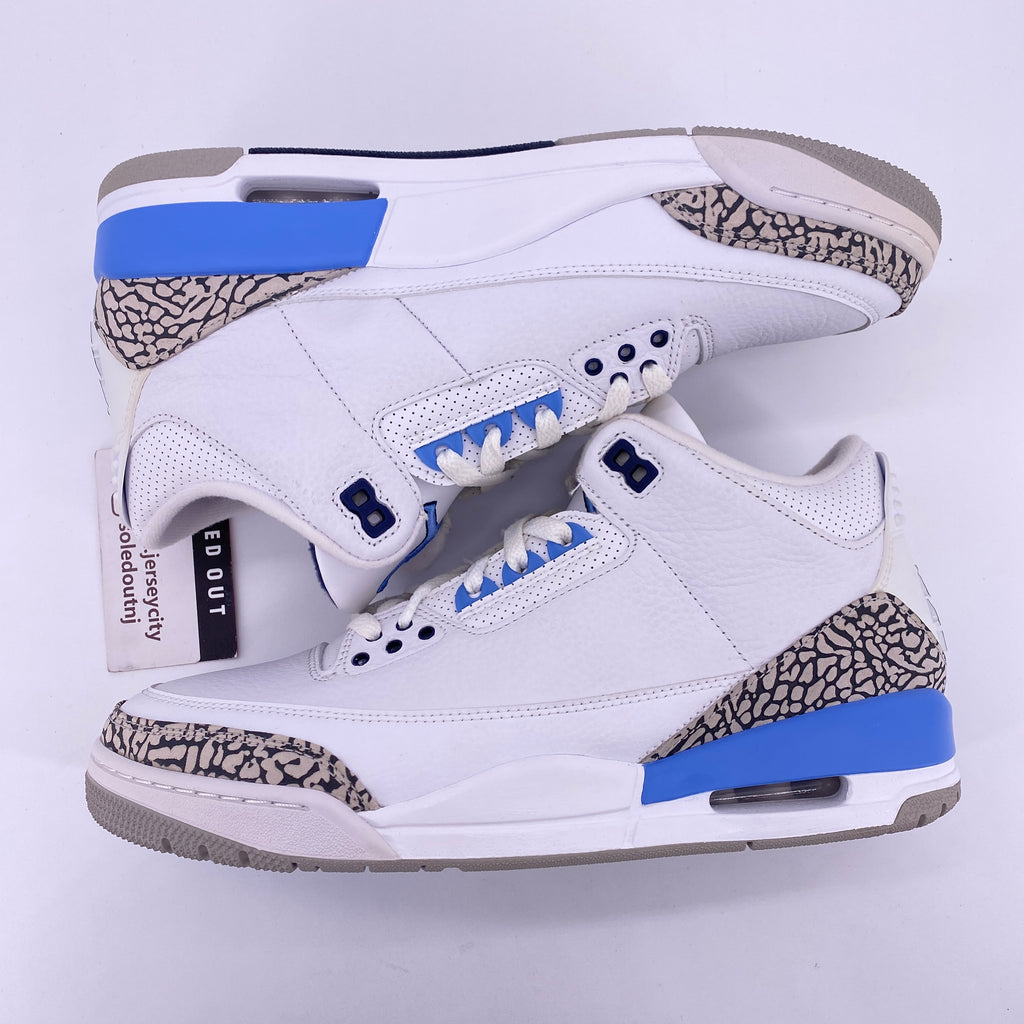 Air Jordan 3 Retro "Unc" 2020 New Size 10