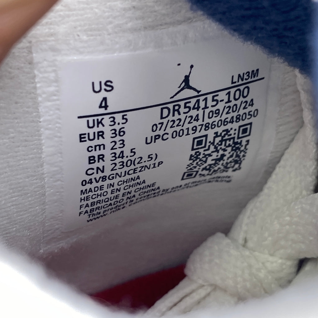 Air Jordan 4 Retro "Navy" 2025 New Size 4