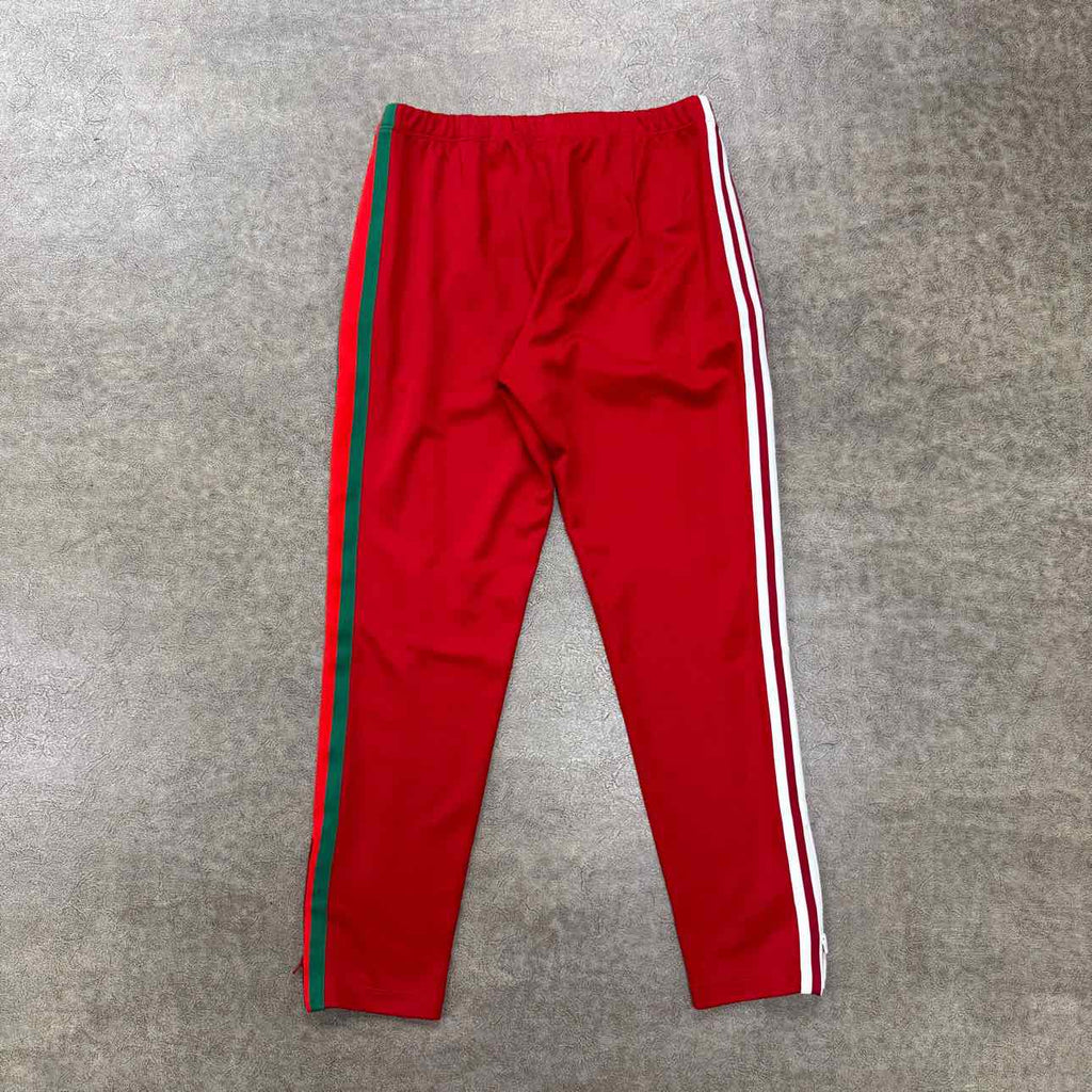 Gucci Track Pants "ADIDAS" Red Used Size L