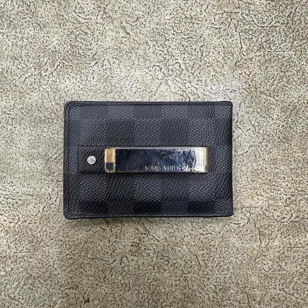 Louis Vuitton Wallet "MONEY CLIP" Used Black