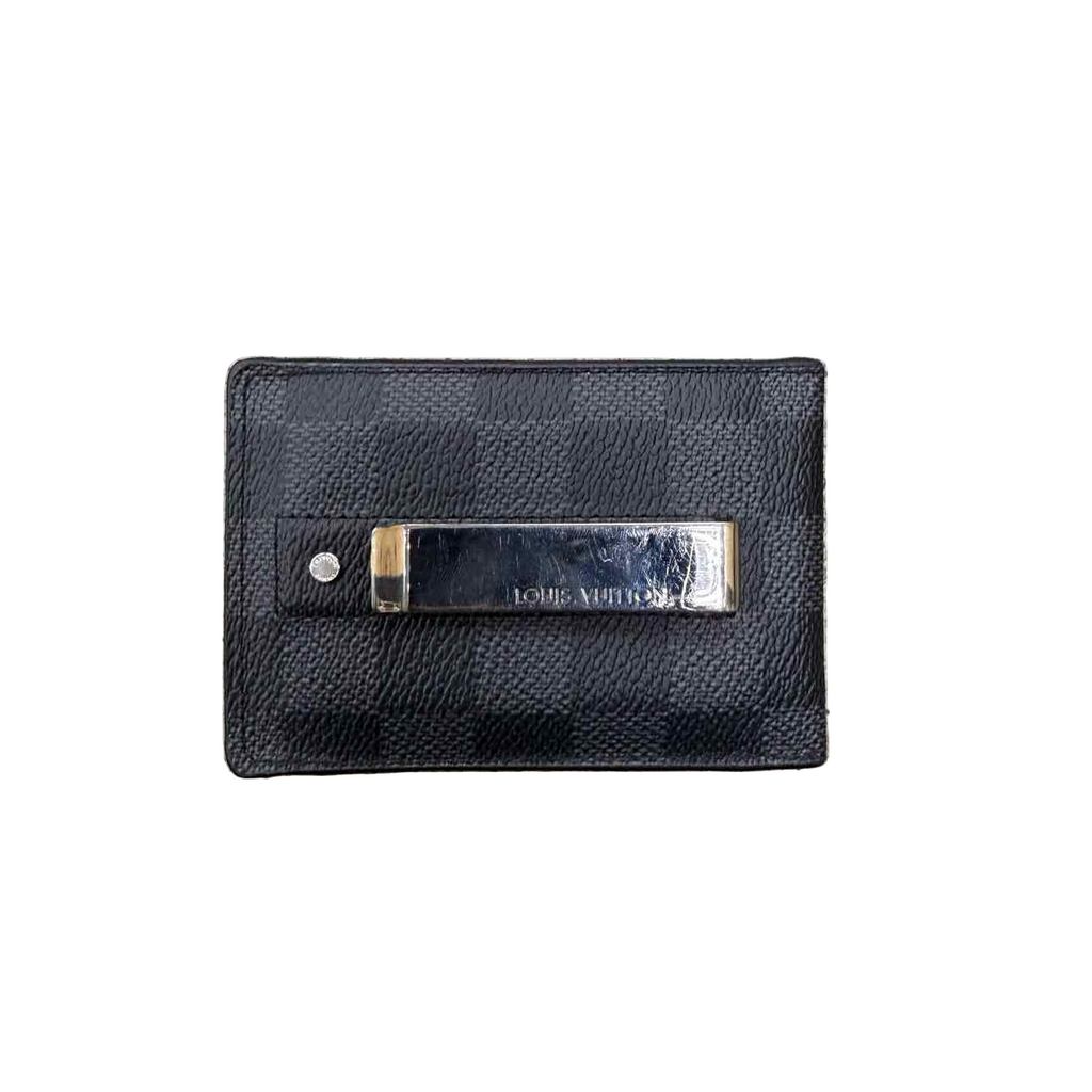 Louis Vuitton Wallet "MONEY CLIP" Used Black