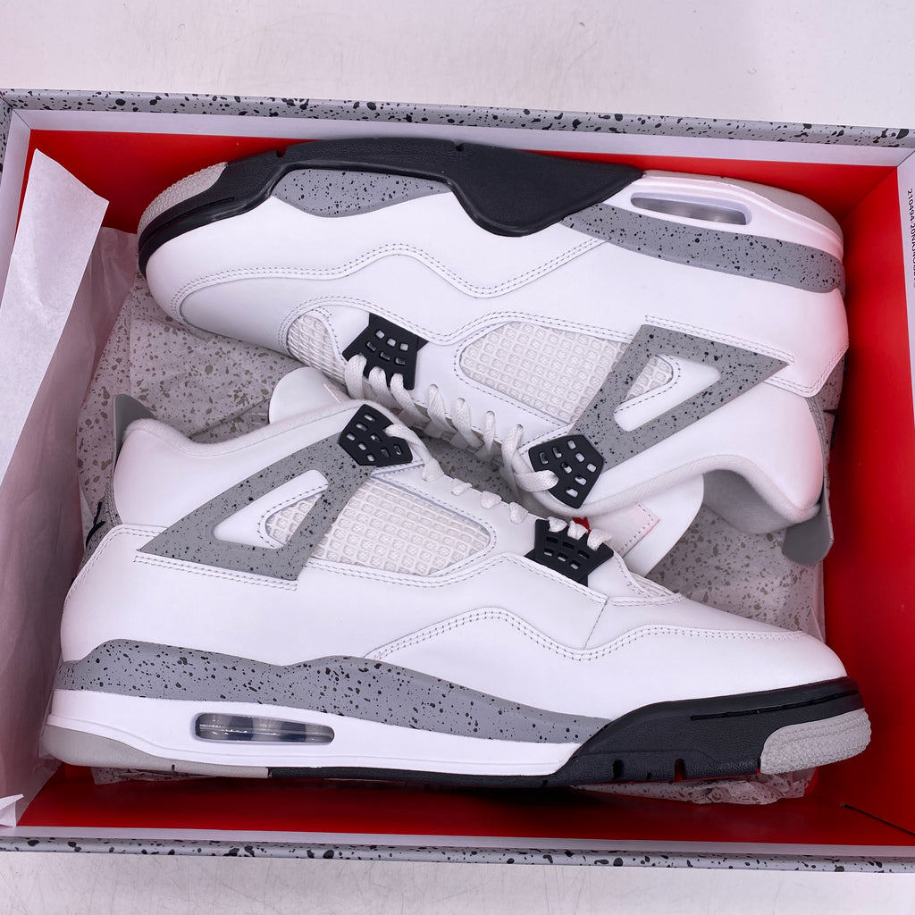 Air Jordan 4 Retro "White Cement" 2025 New Size 13