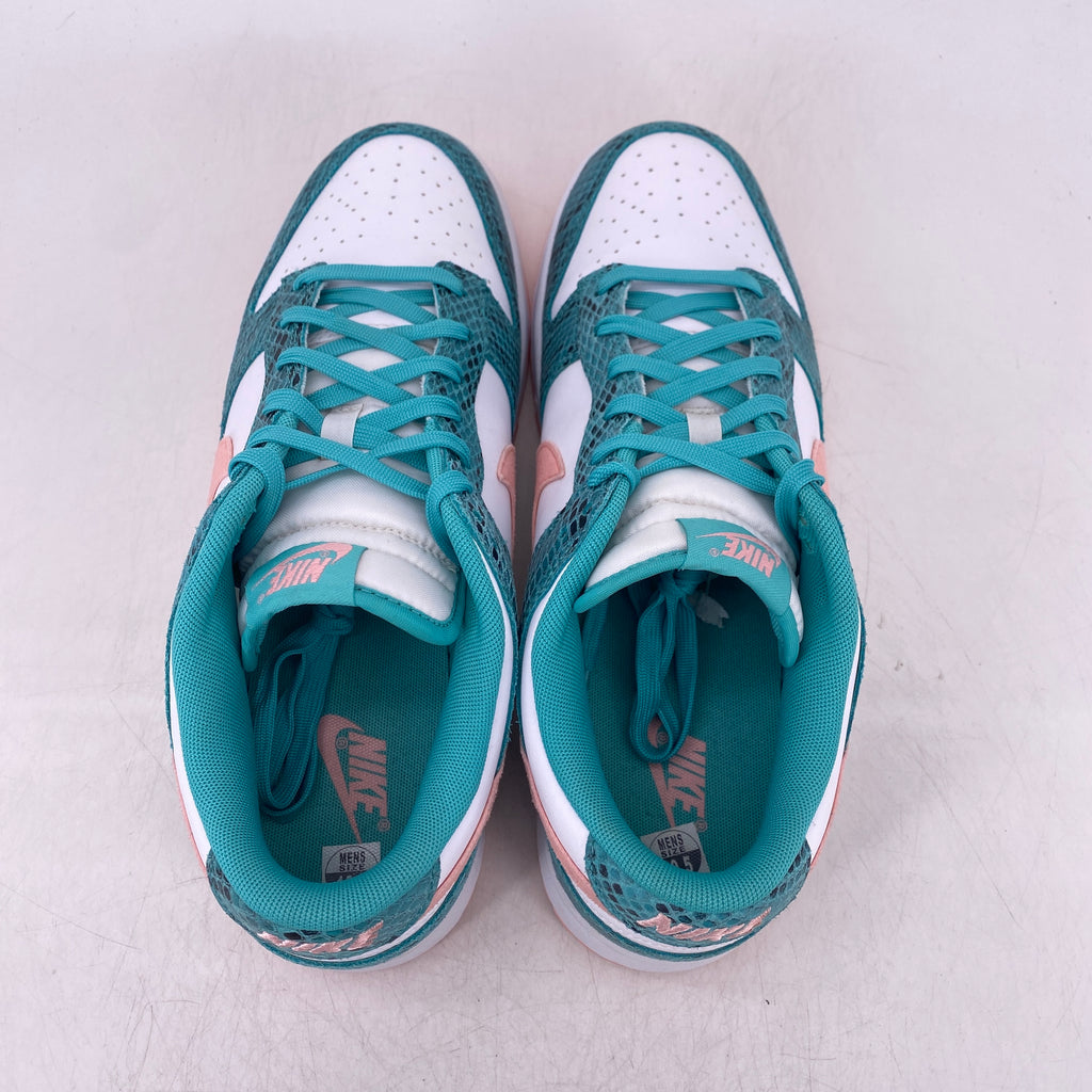 Nike Dunk Low "Snakeskin Teal Bleached" 2022 Used Size 10.5