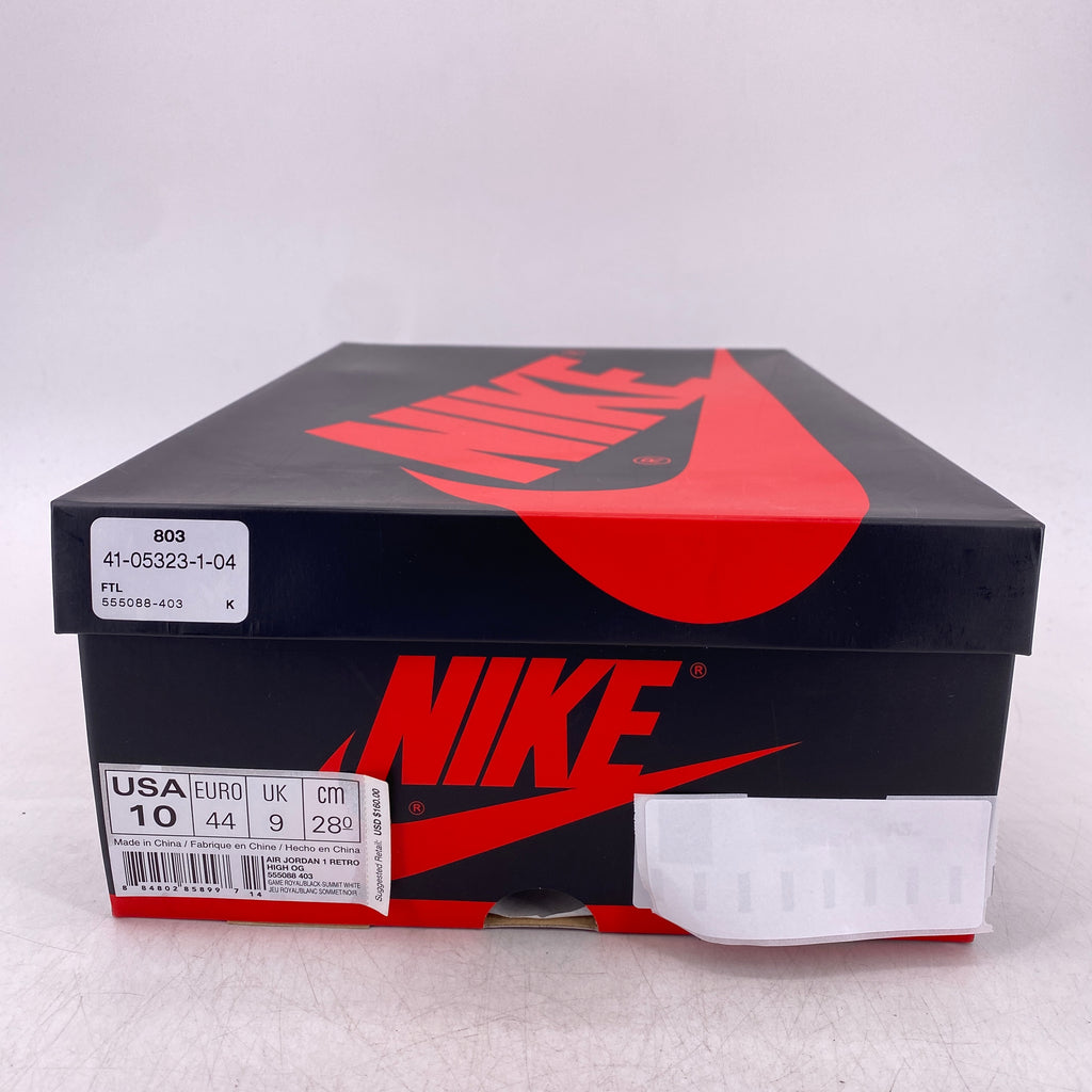Air Jordan 1 Retro High OG "Game Royal" 2018 New Size 10