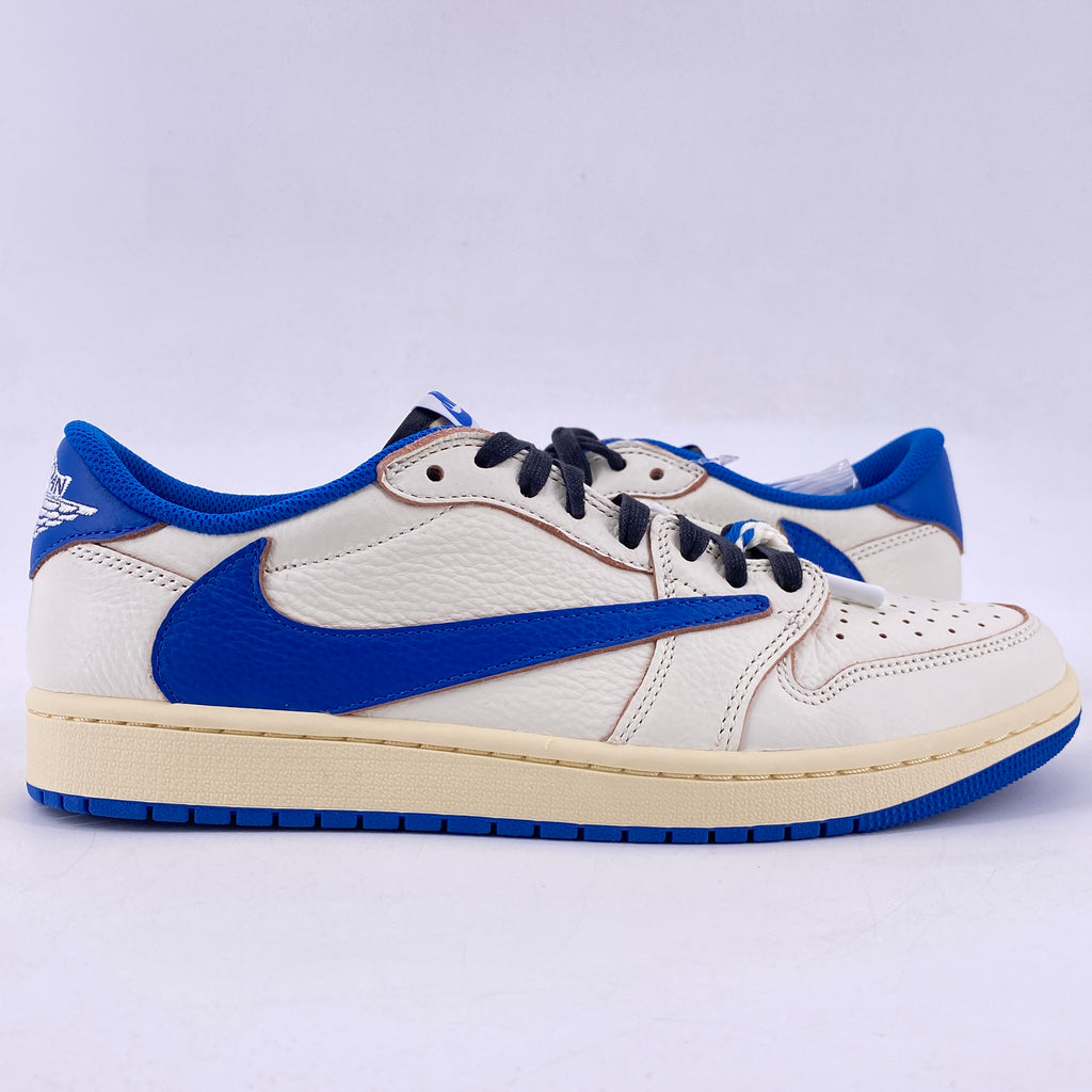Air Jordan 1 Low "TRAVIS FRAGMENT MILITARY BLUE" 2025 New Size 9.5