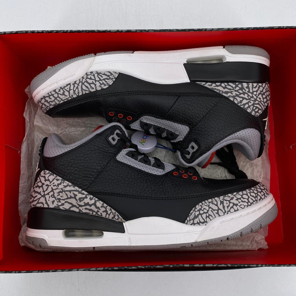 Air Jordan 3 Retro "Black Cement" 2018 Used Size 8.5