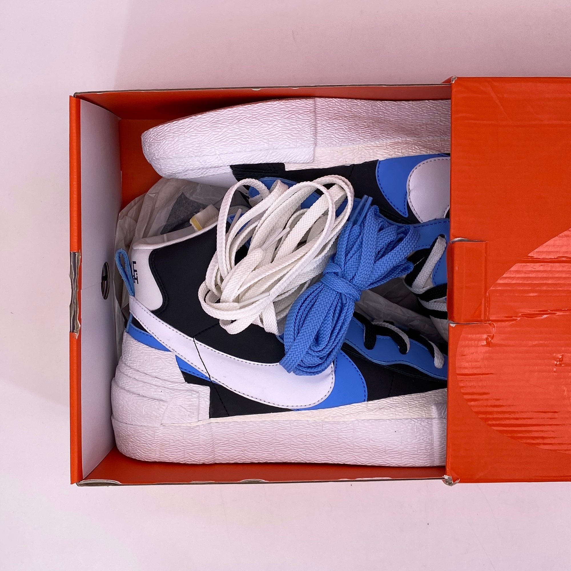 Nike Blazer Mid / Sacai &quot;Legend Blue&quot; 2019 New Size 13