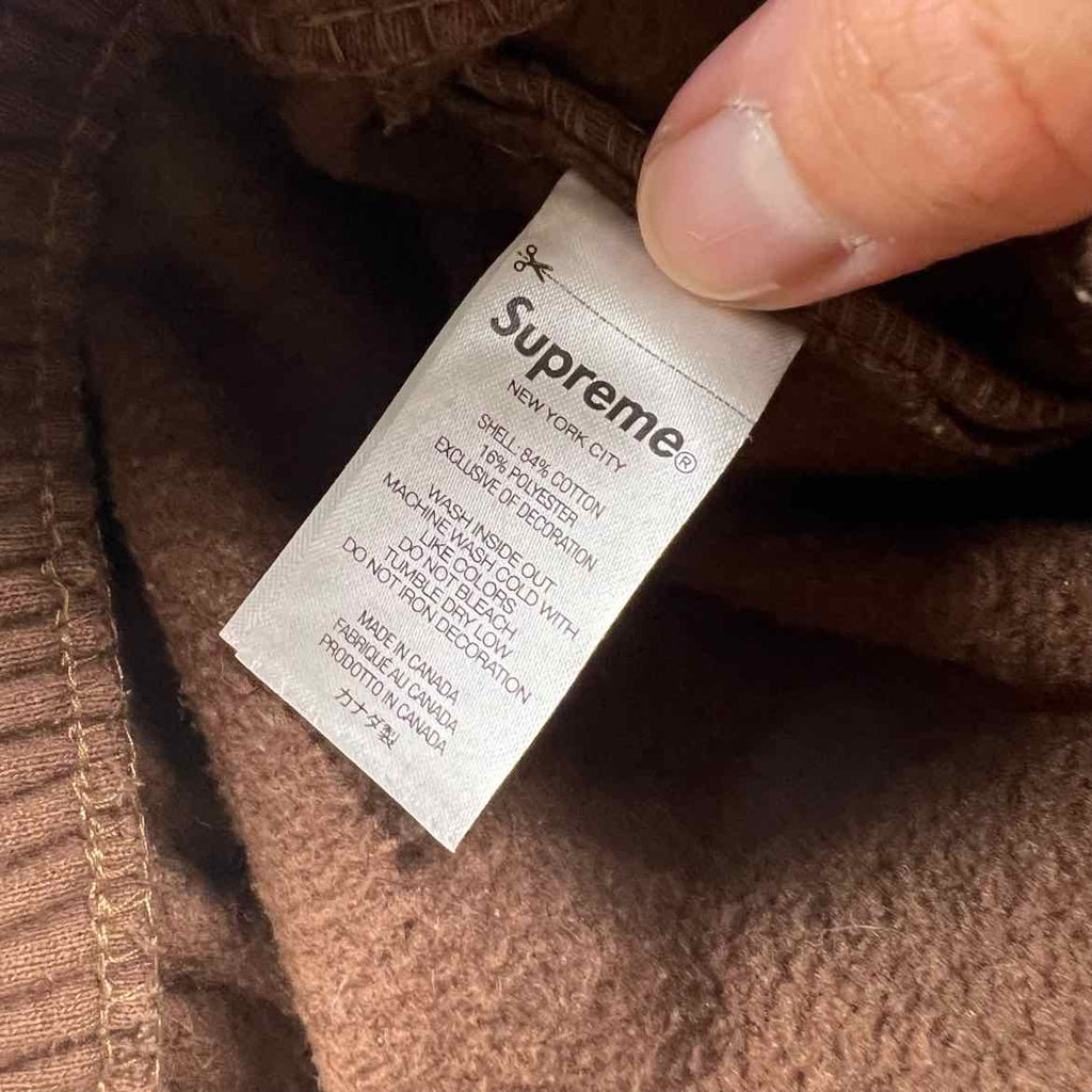 Supreme Sweatpants "DEVIL S LOGO" Brown Used Size S