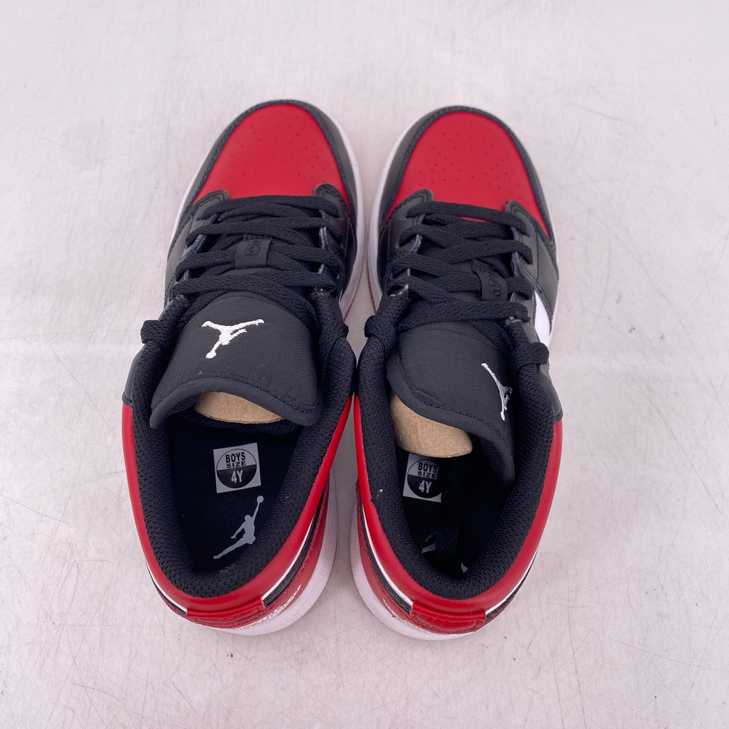 Air Jordan (GS) 1 Low "Bred Toe" 2021 New Size 4Y